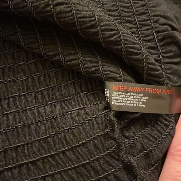 Anthropologie Ruched Two Piece Set Large Black - Picture 7 of 9